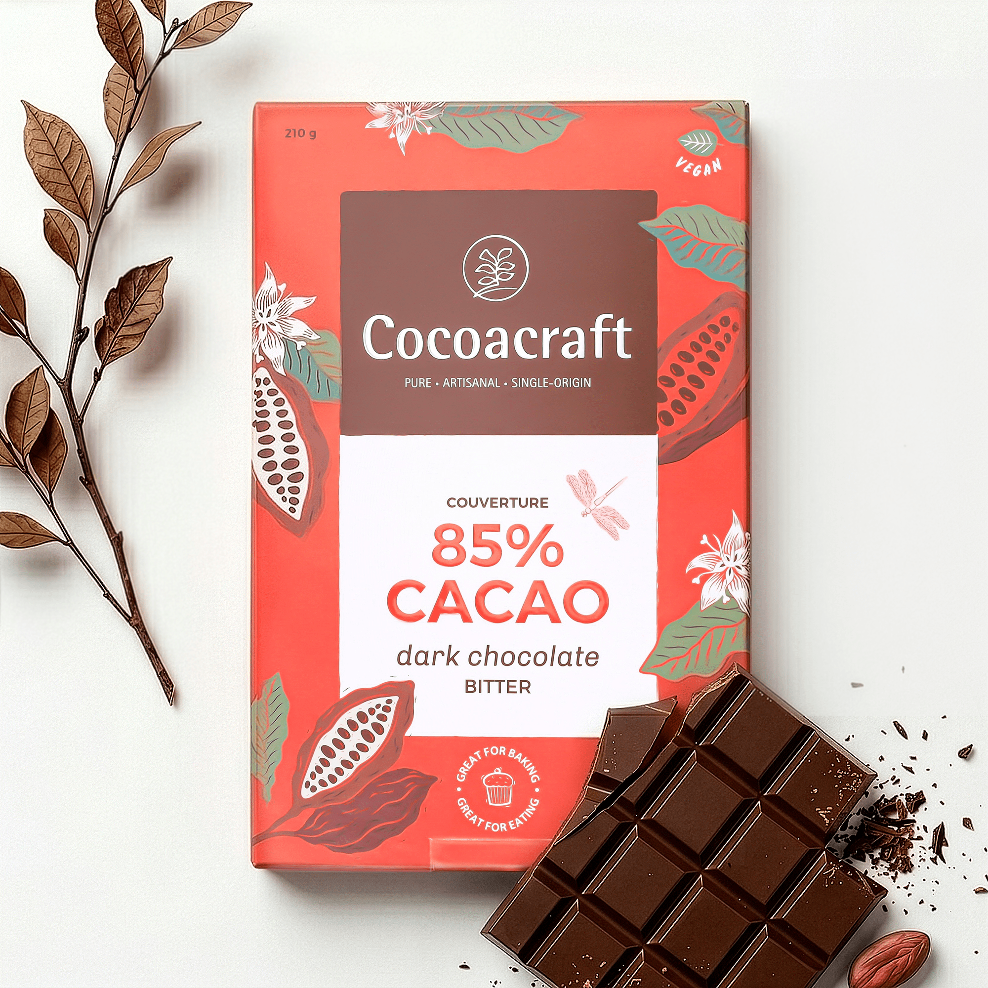 85% Cocoa Bitter Dark Chocolate Couverture – Cocoacraft