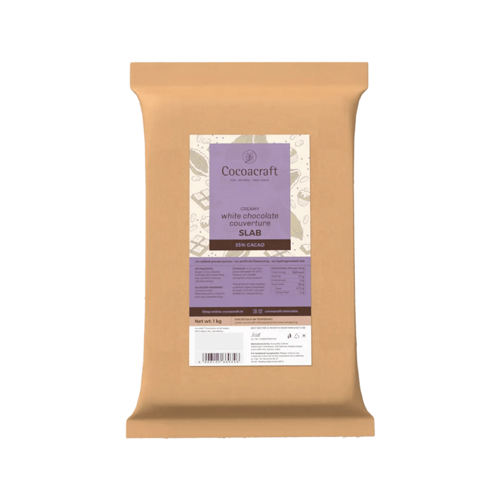 33% Cocoa White Chocolate Couverture - Cocoacraft