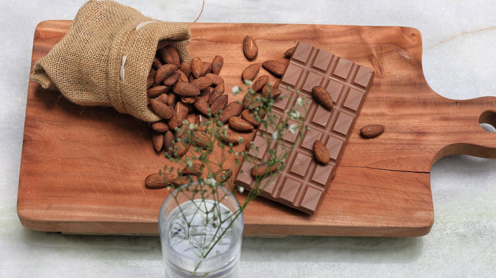 52% Dark Chocolate with Roasted Almonds | 80g - Cocoacraft