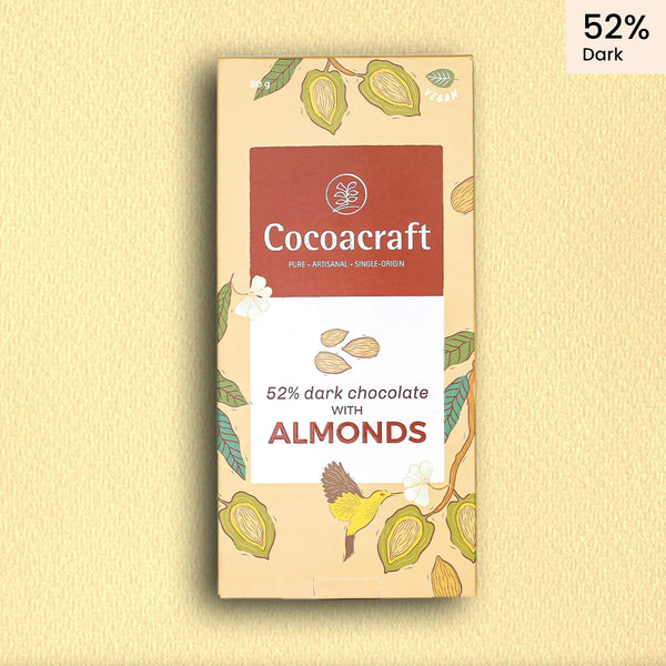 52% Dark Chocolate with Roasted Almonds | 80g