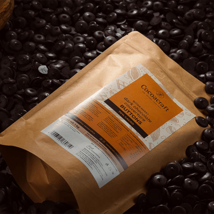 70% Cocoa Bitter sweet Dark Chocolate Couverture - Cocoacraft