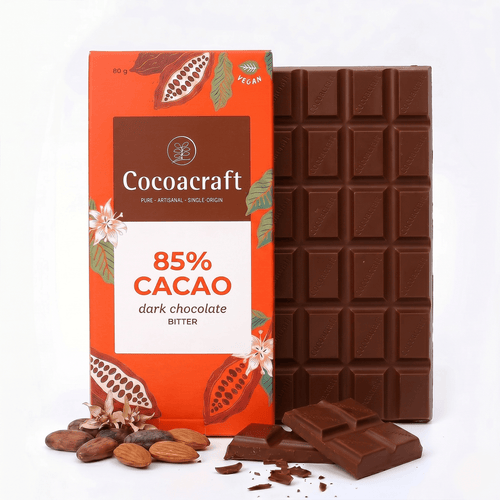 85% Cocoa Bitter Dark Chocolate Couverture | 80g