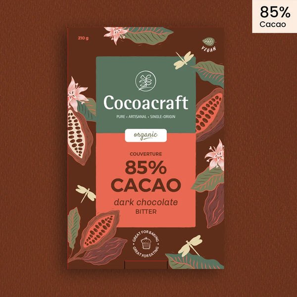 85% Cocoa Bitter Dark Chocolate Couverture | Organic