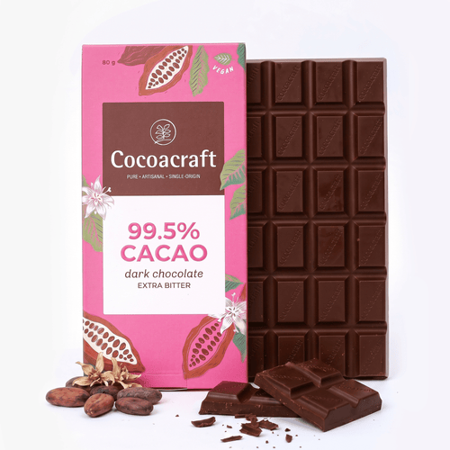 99.5% Cocoa Extra Bitter Dark Chocolate Couverture | 80g