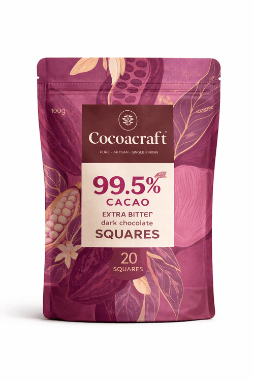 99.5% Cocoa Extra Bitter Dark Chocolate Squares| 100g