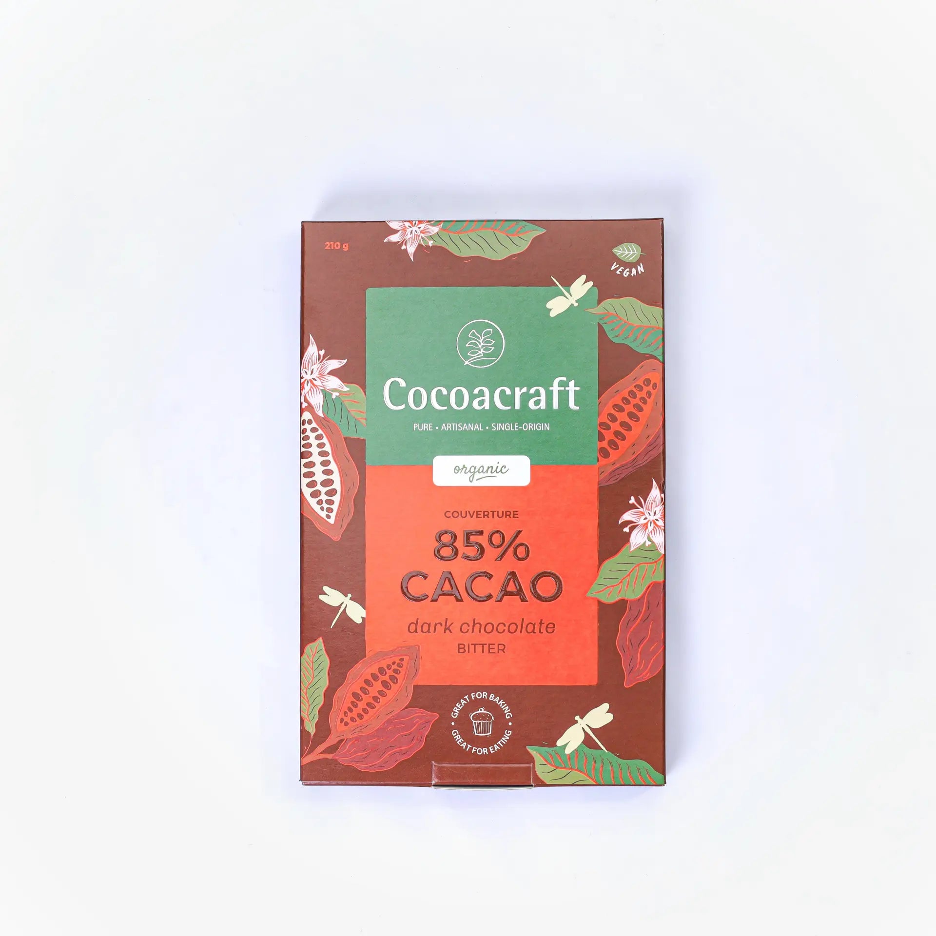85% Dark Chocolate | Couverture | Organic | 210g