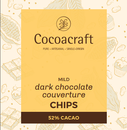52% Dark Chocolate Couverture | Chips | 1kg