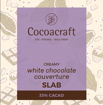 33% White Chocolate Couverture | Slab | 1kg