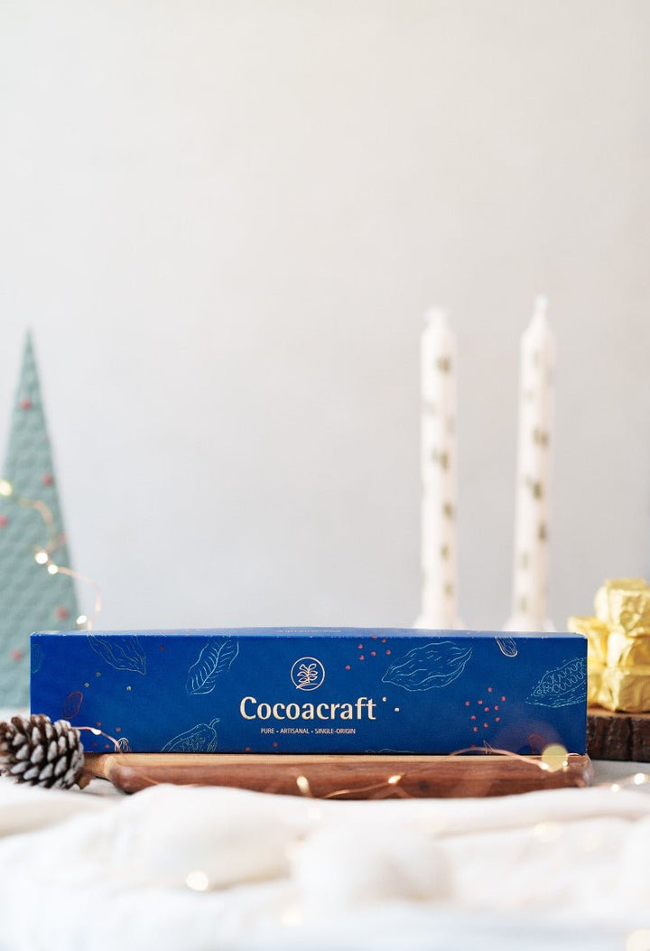 Dark Chocolate Dipped Plum Cake Slice Box - Cocoacraft