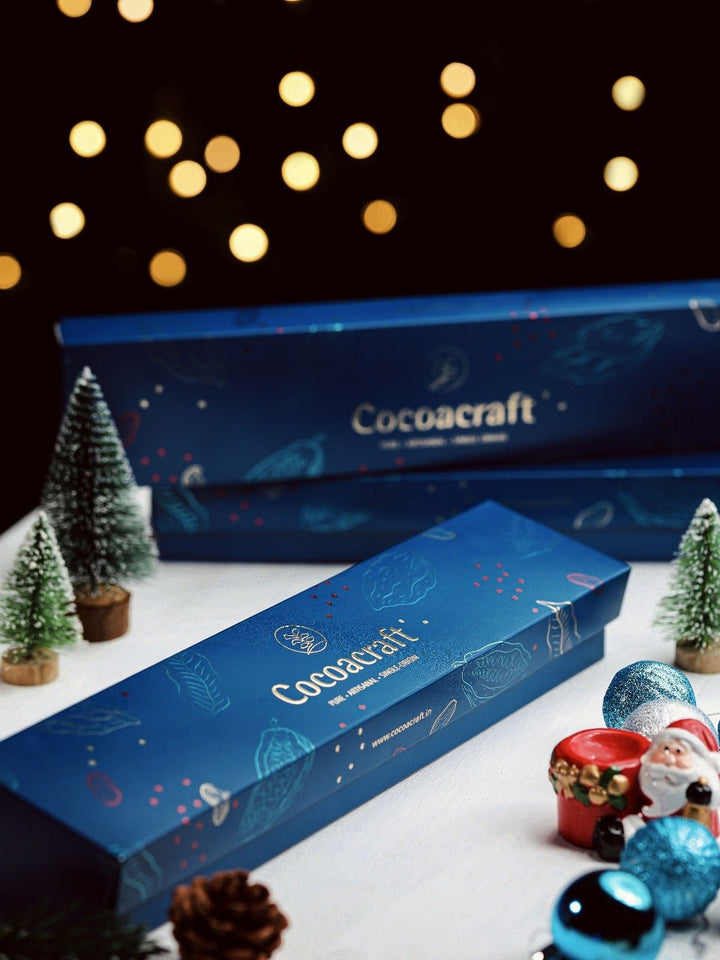 Dark Chocolate Dipped Plum Cake Slice Box - Cocoacraft