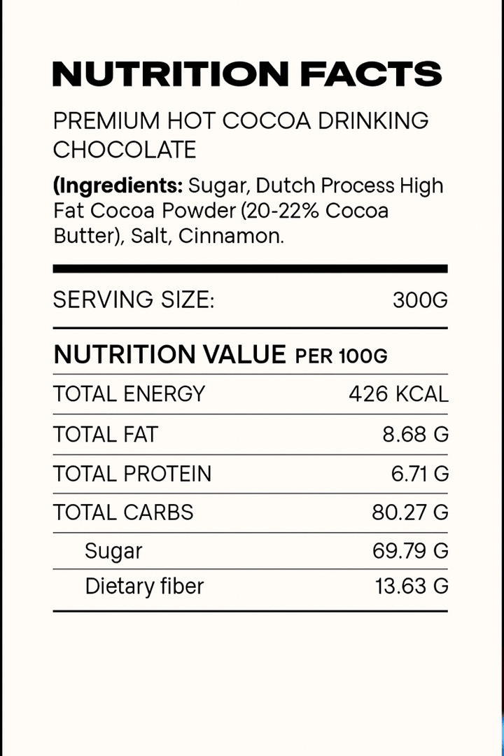 Premium Hot Cocoa Drinking Chocolate - Cocoacraft