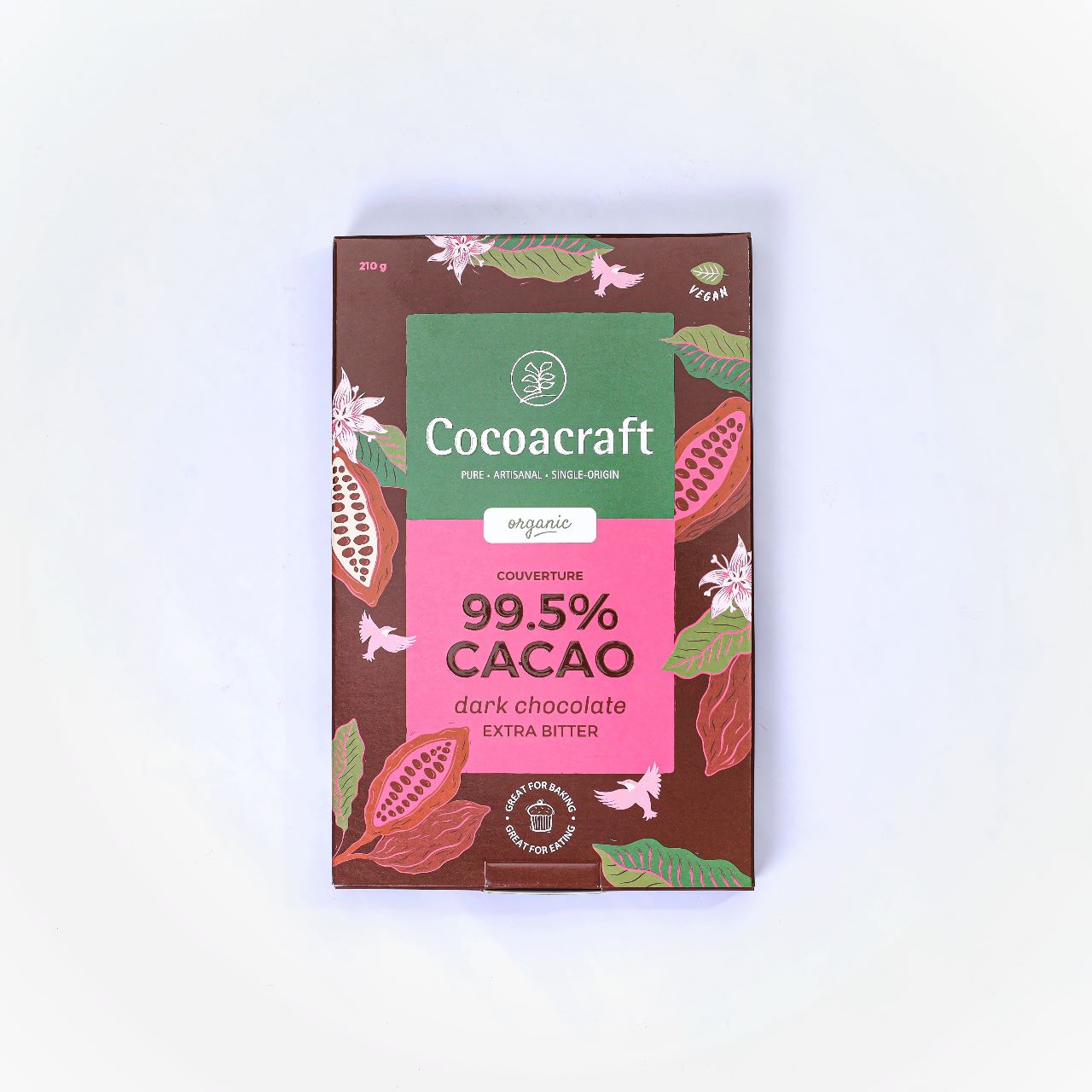 99.5% Dark Chocolate | Couverture | Organic | 210g
