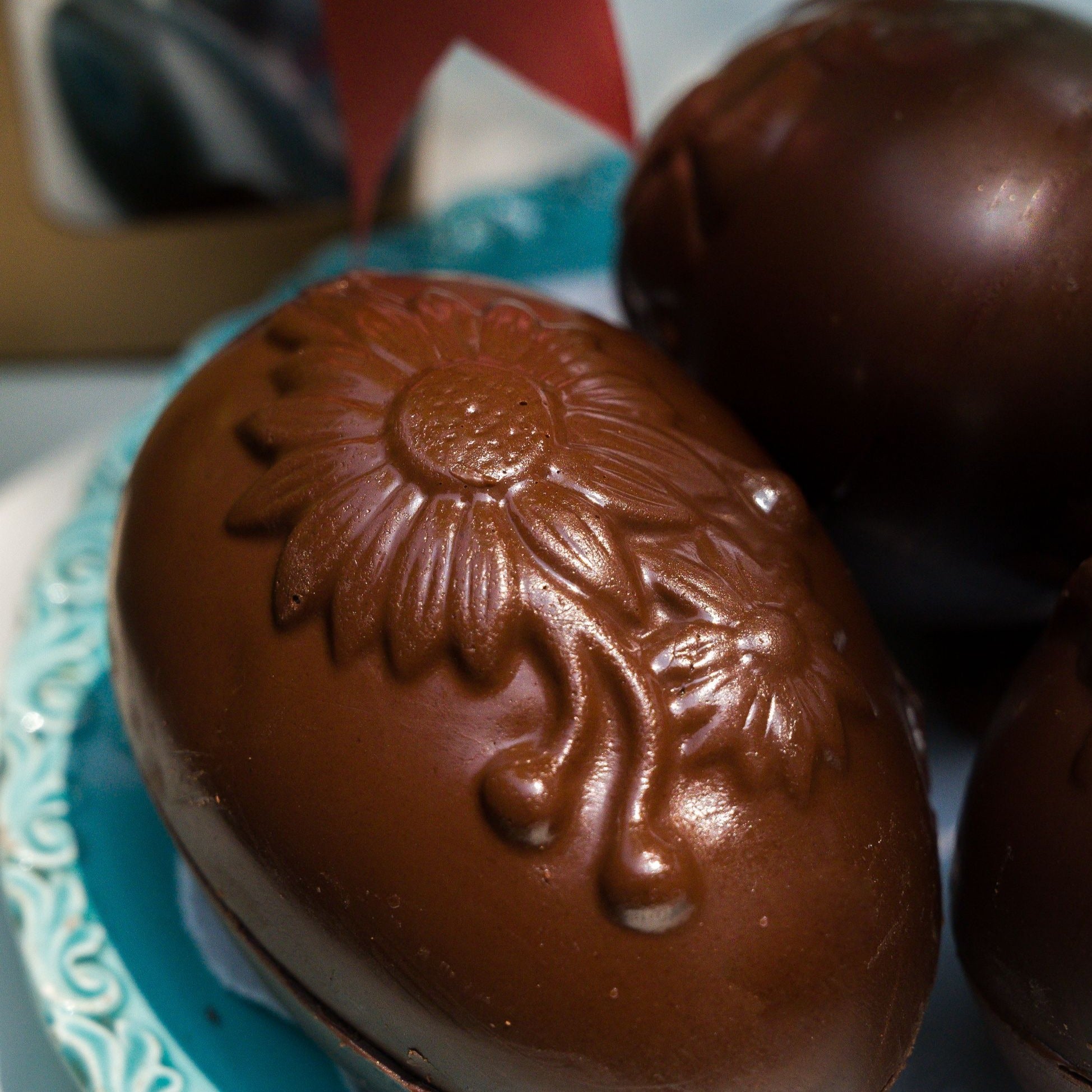 Chocolate Easter Egg filled with Chocolate Almond Eggs