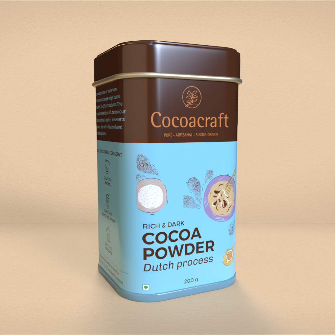 Dark Cocoa Powder made with Dutch process